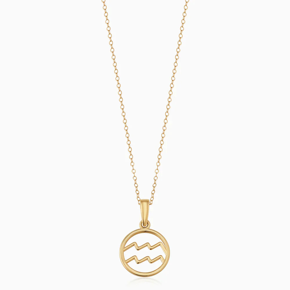 Gold Necklace with Zodiac Sign Symbol – Lilli Paris